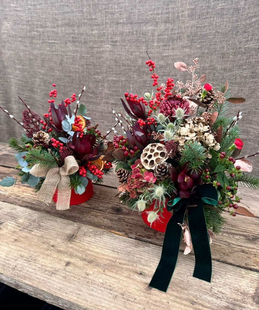 Velvet Christmas - Hat Boxes